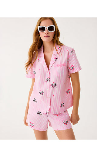 Elly Pajama Boxer - Multi Disney Half Drop Overprint