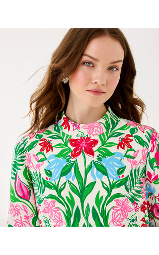 Agnes Skirted Romper - Multi Glowing Gardens Engineered