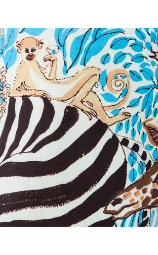 Dustin Midi Skirt - Breezy Aqua Oversized Lillys Zoo