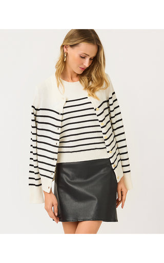 Sarissa Stretch Coated Mini Skirt - Noir