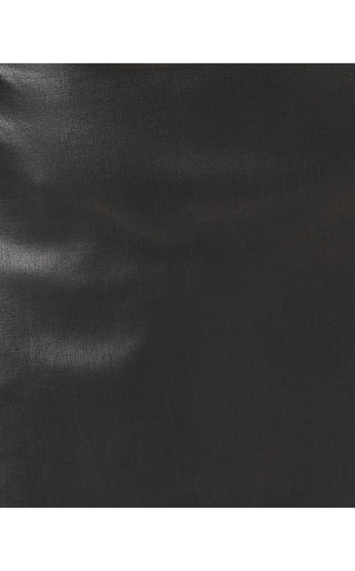 Sarissa Stretch Coated Mini Skirt - Noir