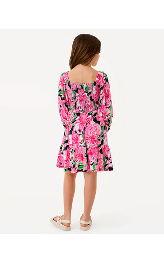 Girls Mini Jilly Long Sleeved Dress - Onyx Party All The Time – Ocean Palm Girls Mini Jilly Long Sleeved Dress - Onyx Party All The Time – Ocean Palm
