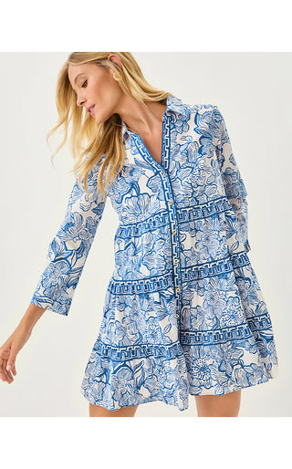 Angie Dress - Coconut Unforgettable Engineered