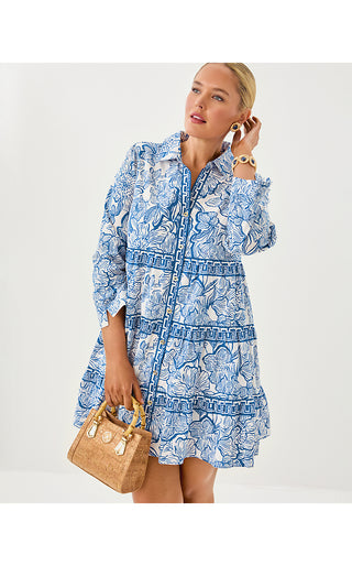 Angie Dress - Coconut Unforgettable Engineered