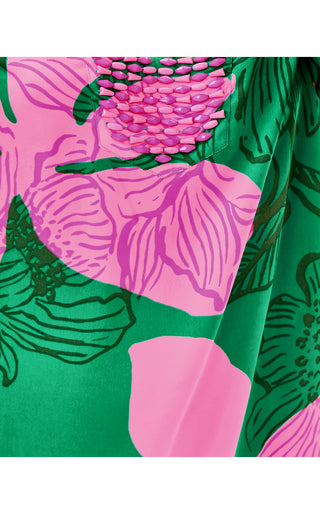 Irella Caftan Dress - Kitts Green Oversized Sunset Shadows