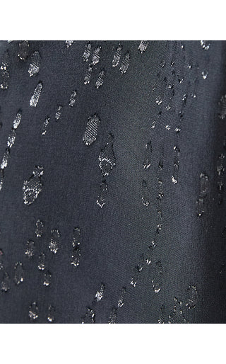 Gail Silk Dress - Noir Fish Clip Chiffon