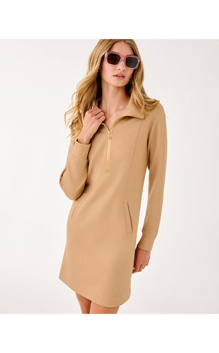 UPF 50+ Eleni Dress - Heathered Iced Latte