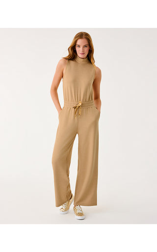 UPF 50+ Amore Jumpsuit - Heathered Iced Latte