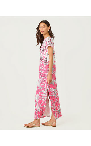 UPF 50+ Kaden ChillyLilly Maxi Dress - Confetti Pink Bumbley Buzz Engineered