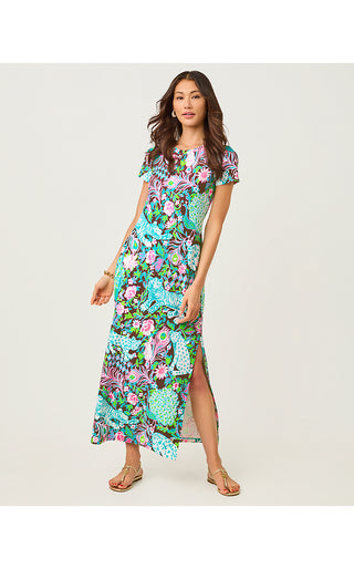 UPF 50+ Kaden ChillyLilly Maxi Dress - Multi Oversized Royal Zoo Engineered