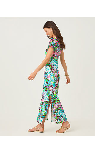 UPF 50+ Kaden ChillyLilly Maxi Dress - Multi Oversized Royal Zoo Engineered