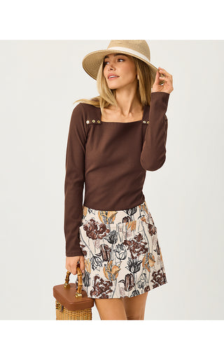 Beaty Long Sleeve Knit Top - Coco Beach