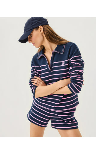 Aubra Short - Low Tide Navy Legacy Stripe