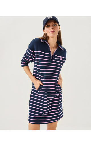 Corvaya Dress - Low Tide Navy Legacy Stripe