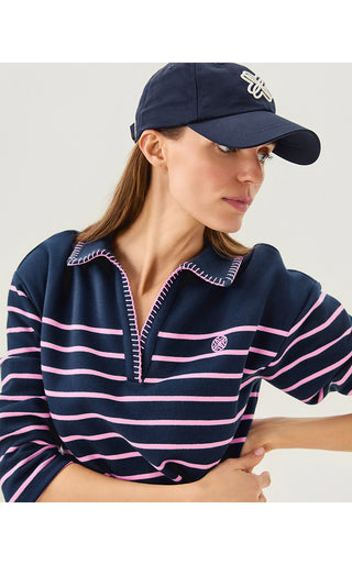 Corvaya Dress - Low Tide Navy Legacy Stripe