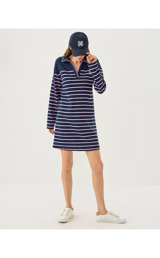 Corvaya Dress - Low Tide Navy Legacy Stripe