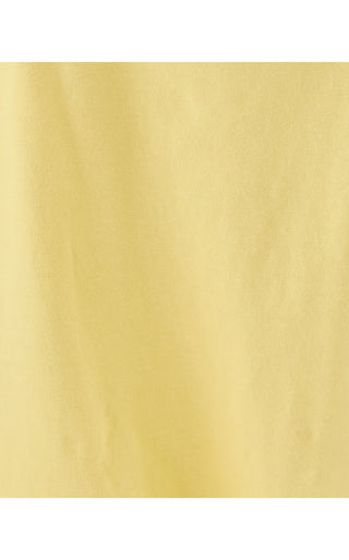 Clairmont Crochet Trimmed Top- Limoncello