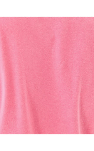 Clairmont Crochet Trimmed Top - Rousseau Pink