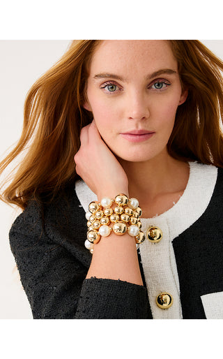 Moonlight Magic Stretch Bracelet - Gold Metallic