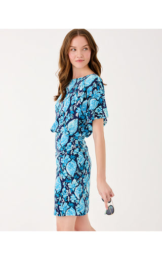 Zahra Dress - Low Tide Navy Seashell Splendor