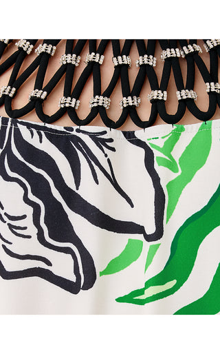 Jaycen Maxi Dress - Coconut Prancing In The Moonlight Engineered