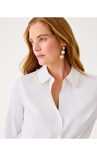 The Pearl Lilly Shirt - Resort White
