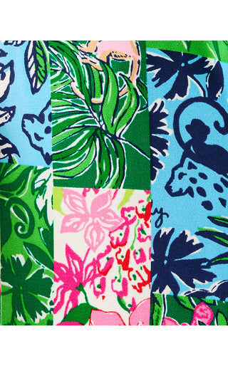 Edita Maxi Shift Dress - Multi Party Punch Patch