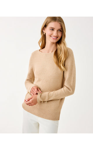 Lola Sequin Sweater - Gold Metallic