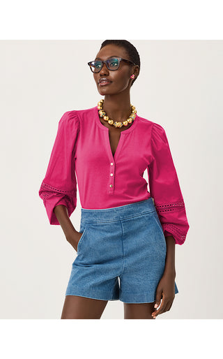 Ronson Long Sleeve Knit Top - Berry Bouquet