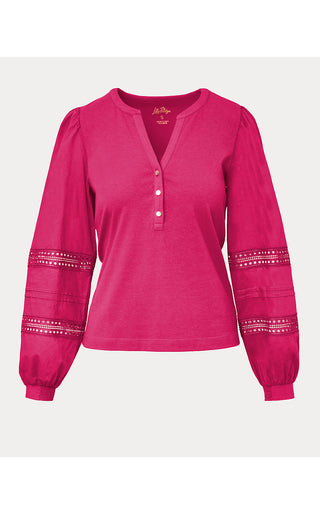 Ronson Long Sleeve Knit Top - Berry Bouquet