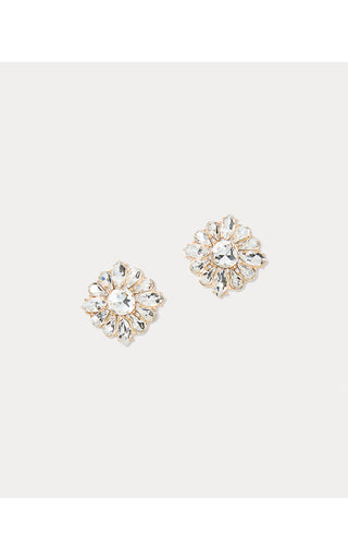 Spicy Socialite Stud Earrings - Clear