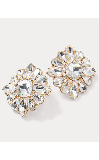 Spicy Socialite Stud Earrings - Clear