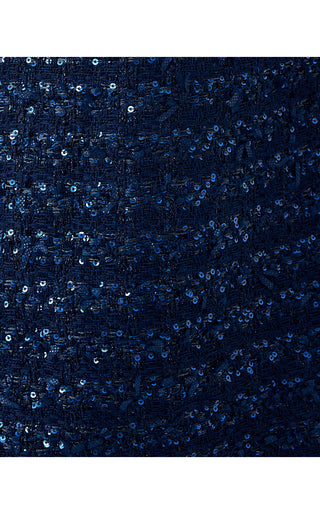 Ronan Skirted Romper - Low Tide Navy After Party Lurex Boucle