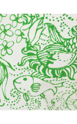 Harleen High Rise Crop Jean - Putting Green Fleur De Lilly