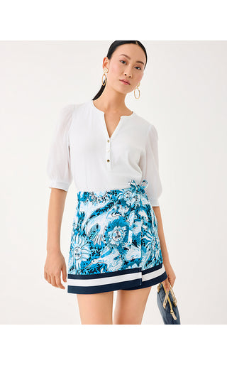 Kenlyn Mini Skort - Bellevue Blue Lilly Gulls Engineered