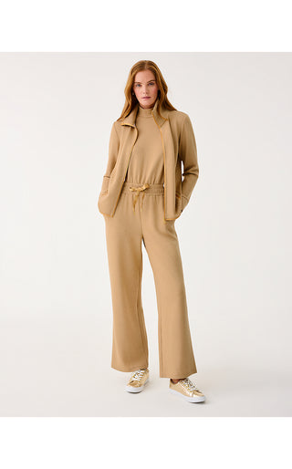 UPF 50+ Basque Full Zip Jacket - Heathered Iced Latte