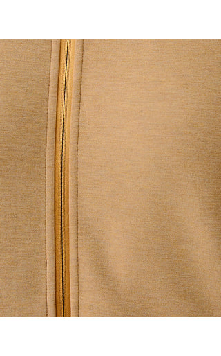 UPF 50+ Basque Full Zip Jacket - Heathered Iced Latte