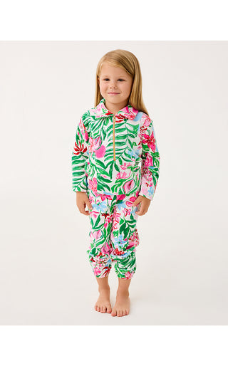 Girls Mini Eleni Velour Pullover - Multi Glowing Gardens