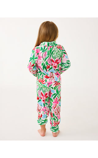 Girls Mini Eleni Velour Pullover - Multi Glowing Gardens