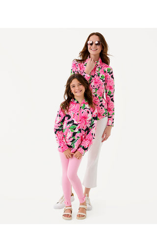 Girls Mini Kamillie Hoodie - Onyx Party All The Time Luxletic