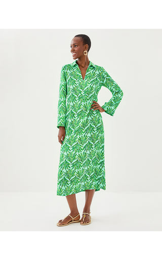 Simona Dress - Kitts Green Shady Babe