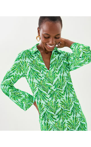 Simona Dress - Kitts Green Shady Babe