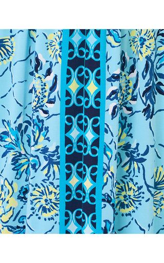 Lauralai Maxi Dress - Bellevue Blue Breakers Beach Engineered Knit Maxi