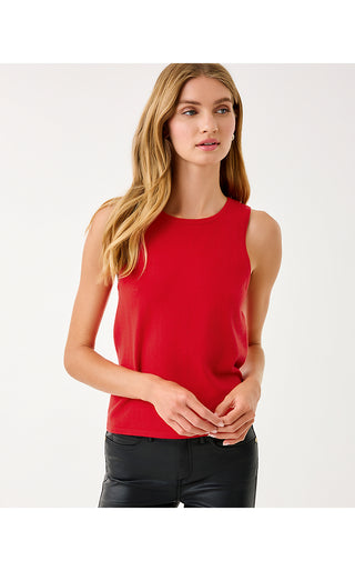 Harp Sweater Shell - Cranberry Red