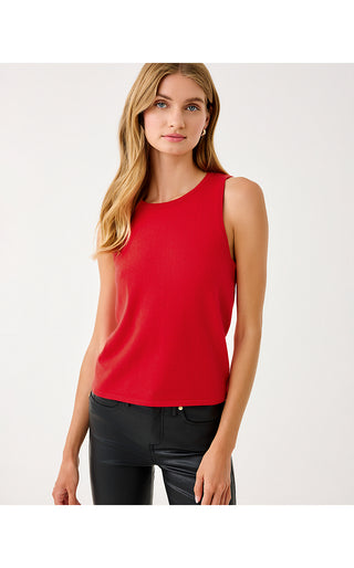 Harp Sweater Shell - Cranberry Red