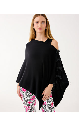 Harp Wrap With Bows - Black