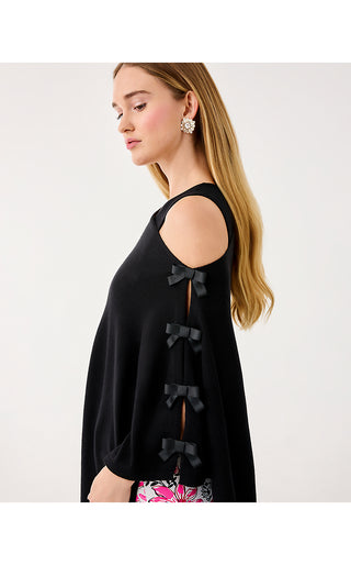 Harp Wrap With Bows - Black