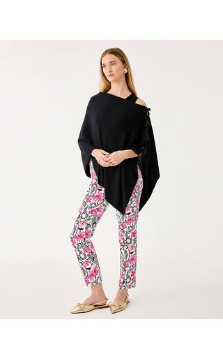 Harp Wrap With Bows - Black