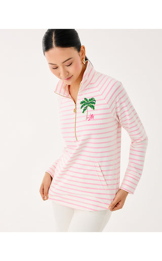 UPF 50+ Skipper Popover - Multi Holiday Palm Embellishment