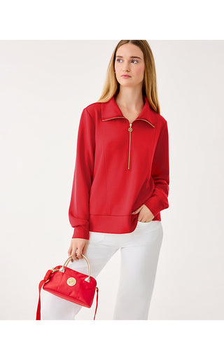 UPF 50+ Eleni Pullover - Cranberry Red